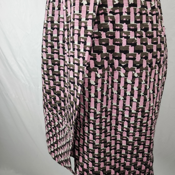 NWT Banana Republic Petite Abstract Silk Pink Pockets Dress Strapless, 4P - Picture 5 of 16